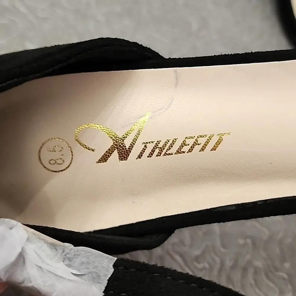 Athlefit Black Chunky Heel, NWT, Size 8.5 - Picture 5 of 5